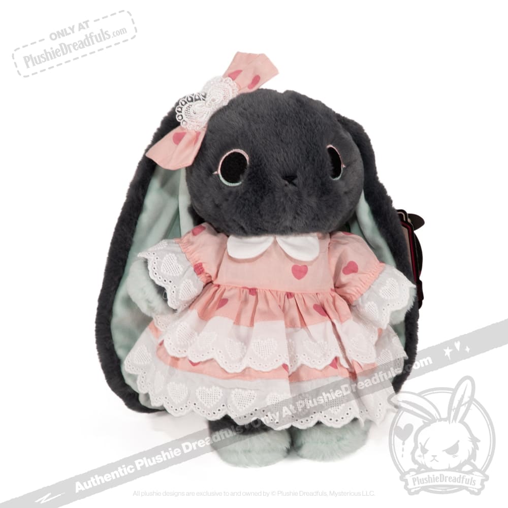 Plush Outfit - Pink Polka Dot Ruffle Dress Outfit