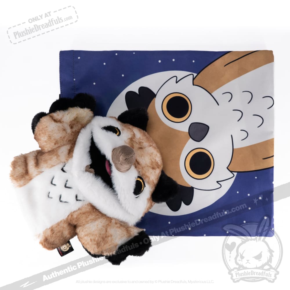 Existential Horror Owl Puppet - Plush Stuffed Animal