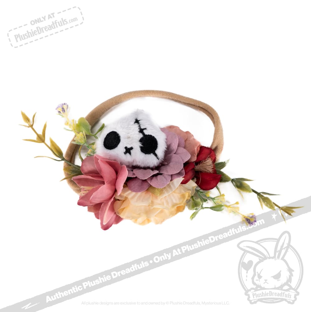 Plushie Notions - Skelly Bun Flower Crown Accessory