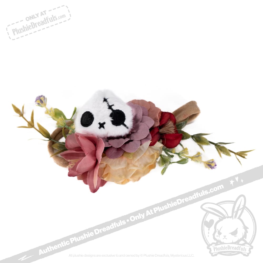 Plushie Notions - Skelly Bun Flower Crown Accessory