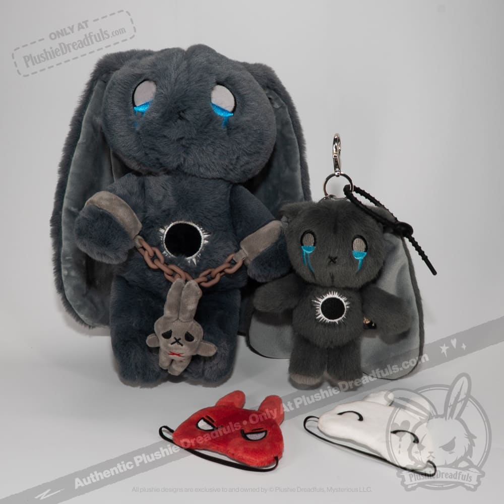 PTSD Rabbit Plush Keychain Accessory