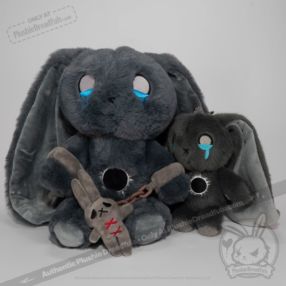 PTSD Rabbit Plush Keychain Accessory