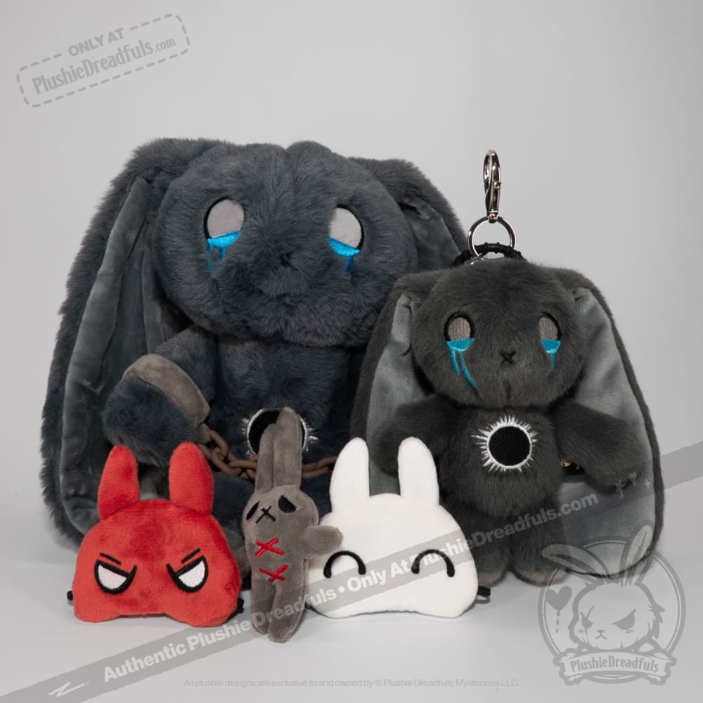 PTSD Rabbit Plush Keychain Accessory