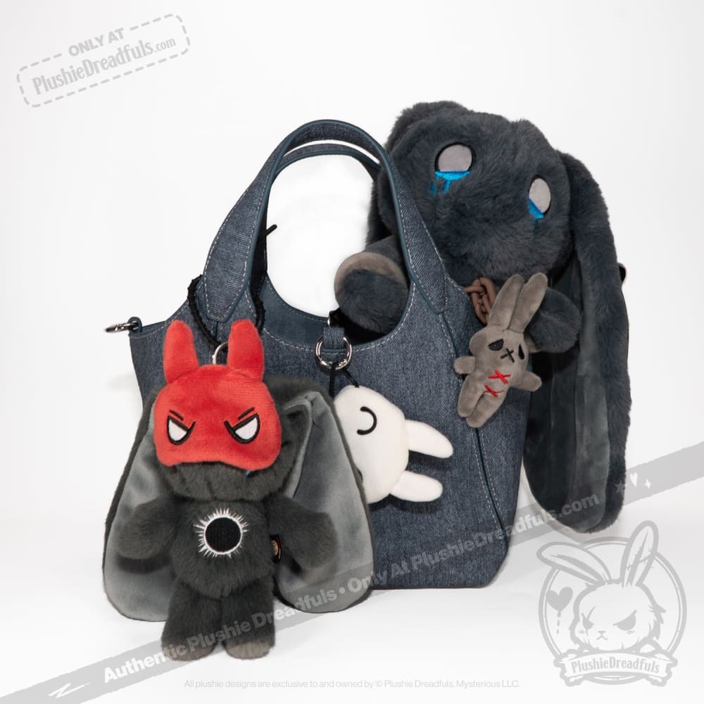 PTSD Rabbit Plush Keychain Accessory