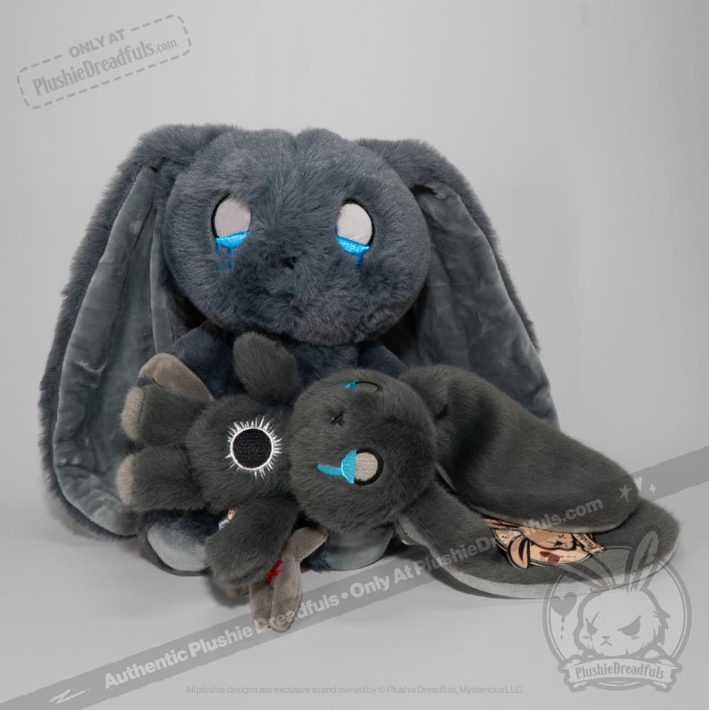 PTSD Rabbit Plush Keychain Accessory