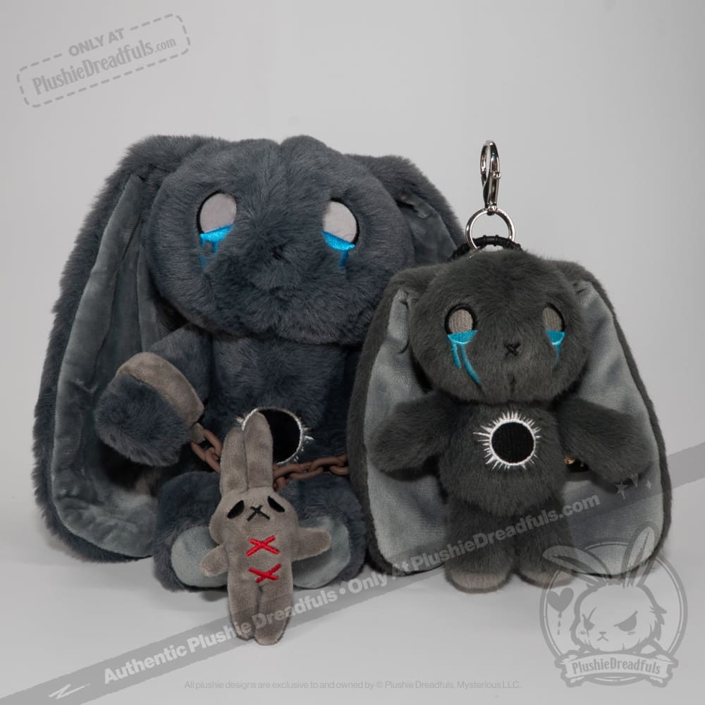 PTSD Rabbit Plush Keychain Accessory