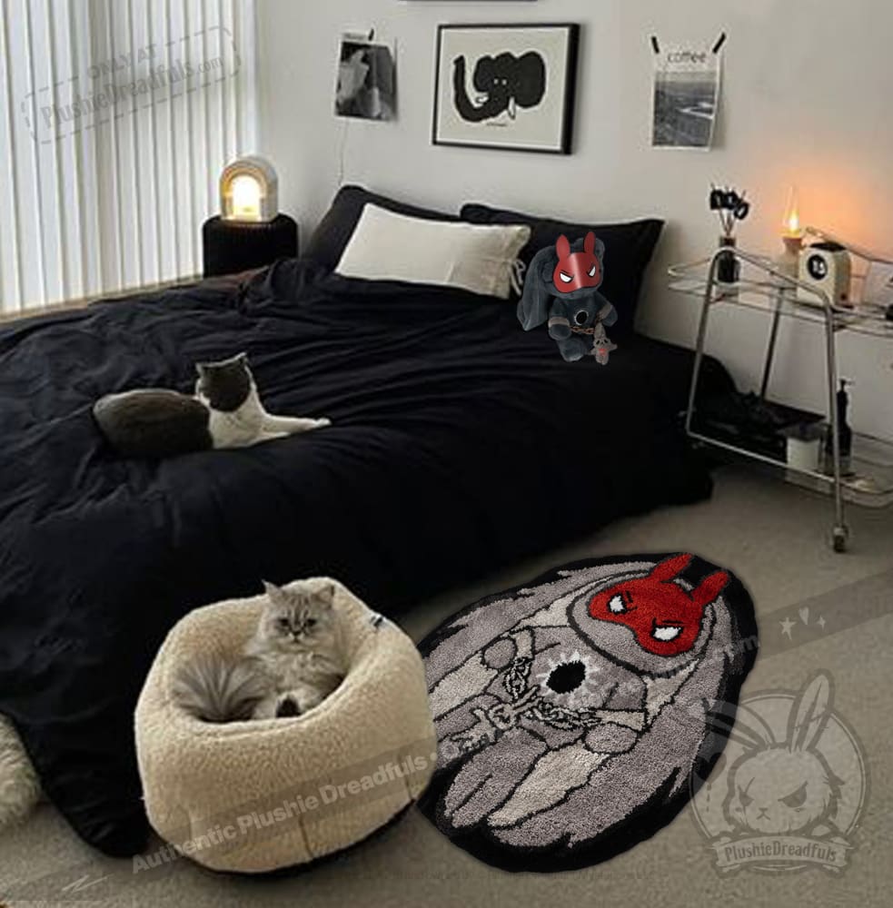 PTSD Rabbit Rug