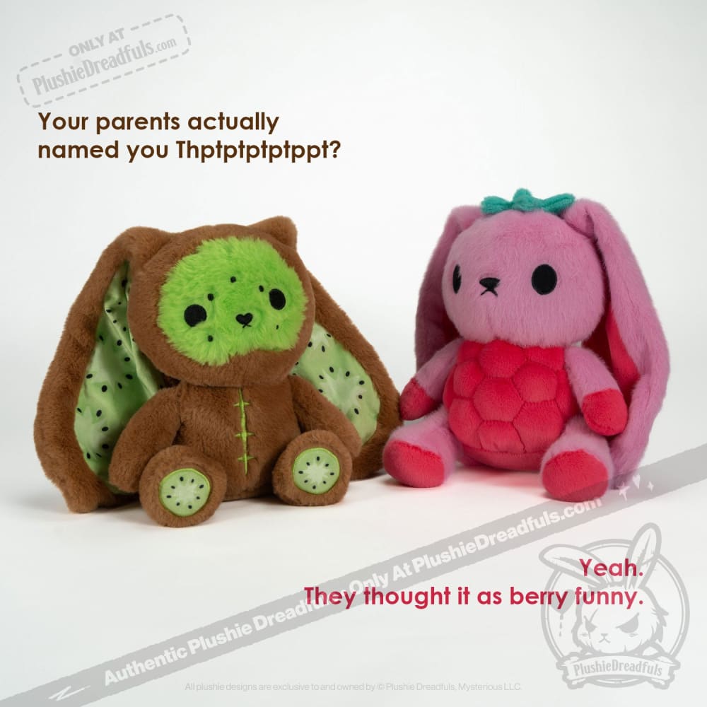 Raspberry Bunny - Plush Stuffed Animal