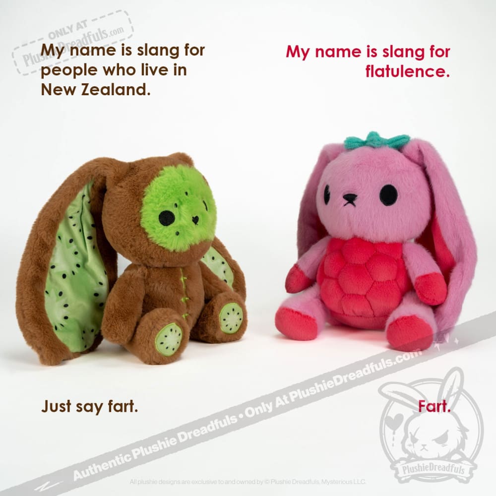 Raspberry Bunny - Plush Stuffed Animal