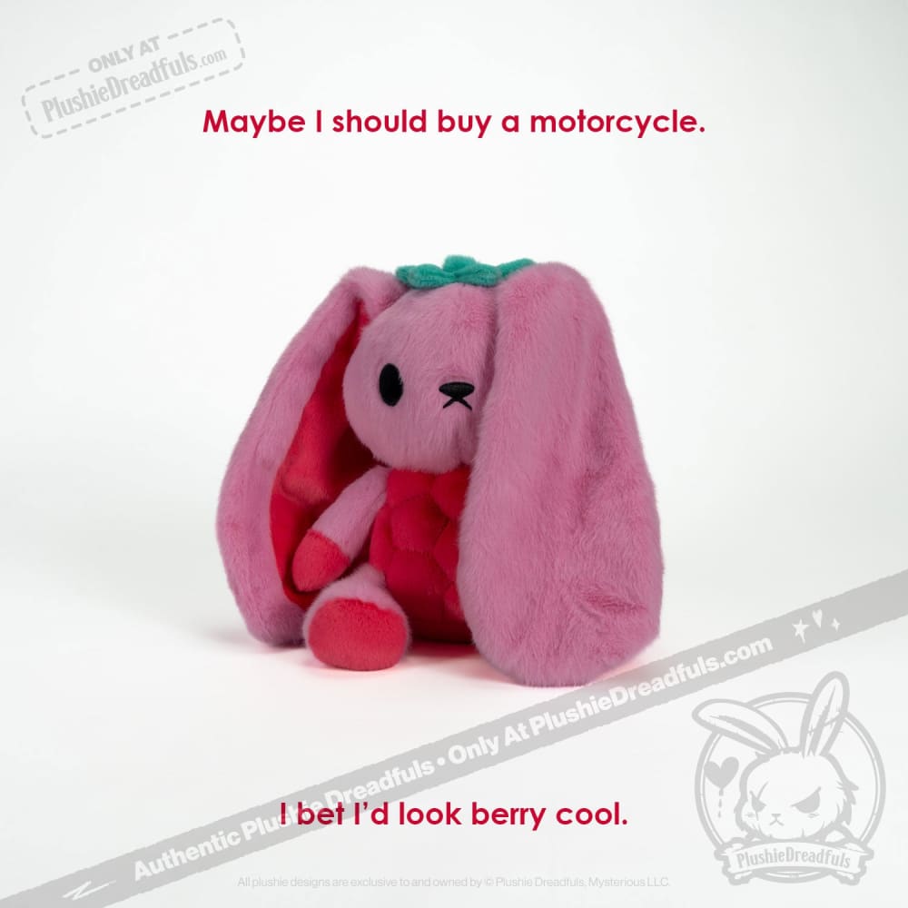 Raspberry Bunny - Plush Stuffed Animal