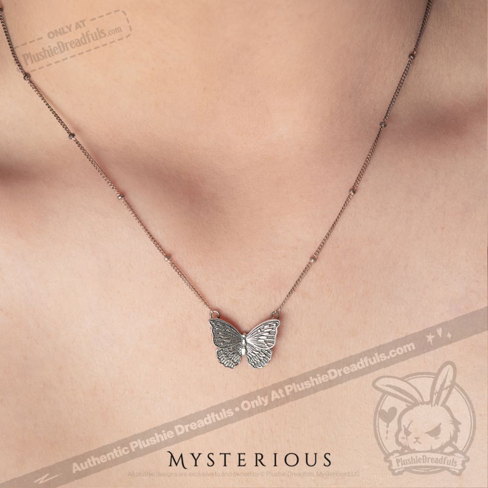 Royal Blue Butterflies Silver Jewelry Set