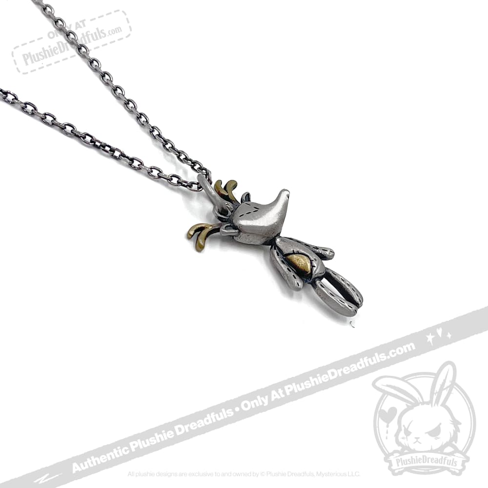 Silver Reindeer Necklace