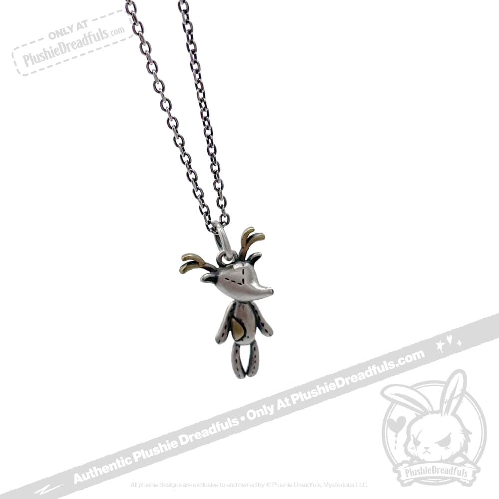 Silver Reindeer Necklace