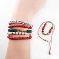 Strawberry Rabbit Stacking Friendship Bracelet Set