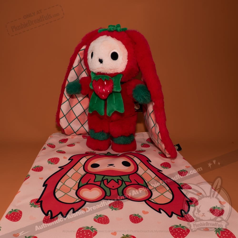 Strawbunny Rabbit - Plush Stuffed Animal