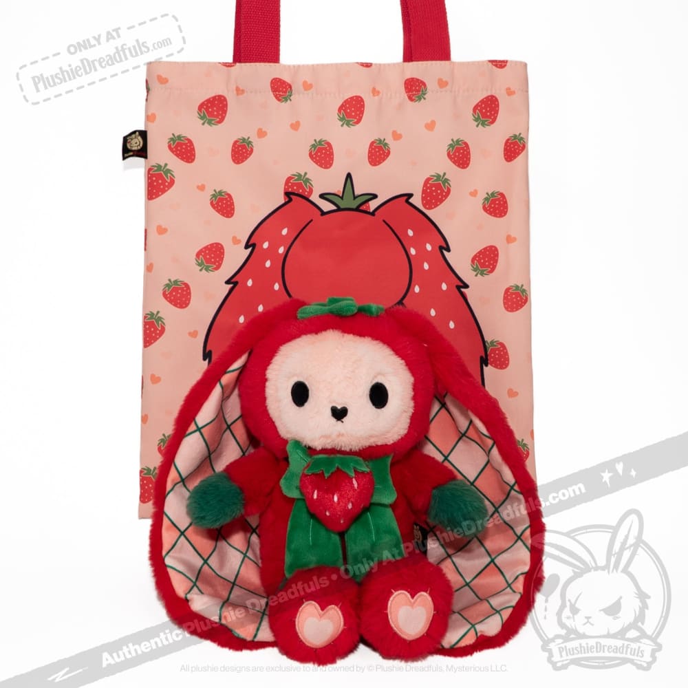 Strawbunny Rabbit - Plush Stuffed Animal