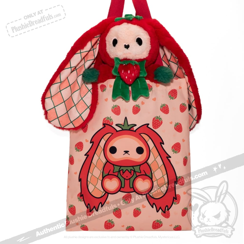 Strawbunny Rabbit - Plush Stuffed Animal