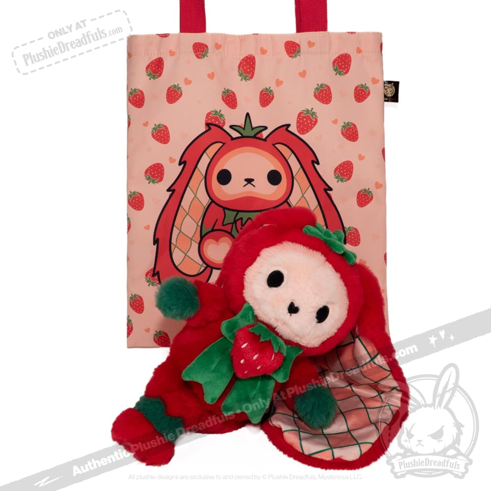 Strawbunny Rabbit - Plush Stuffed Animal