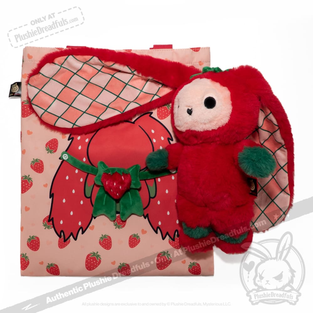 Strawbunny Rabbit - Plush Stuffed Animal