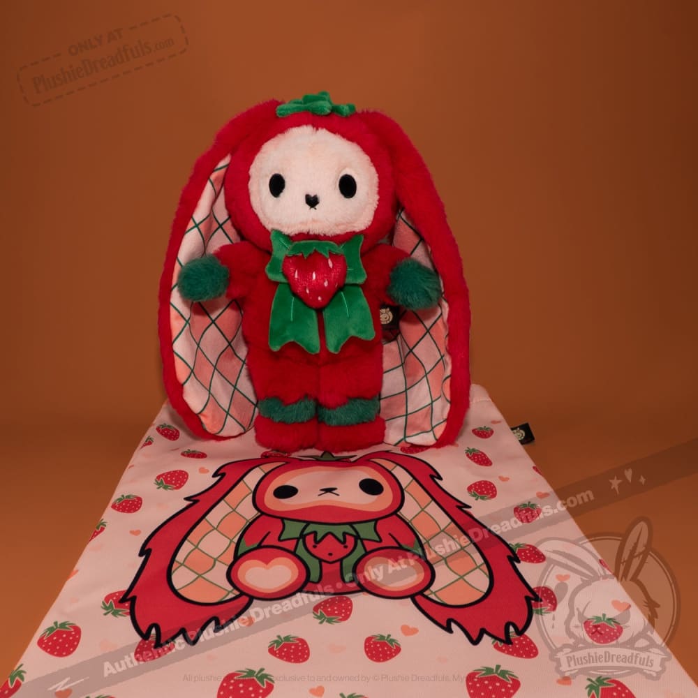 Strawbunny Rabbit - Plush Stuffed Animal