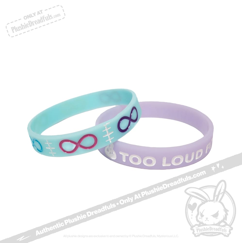 Too Loud For This Bunny Glow in the Dark Bracelet Set