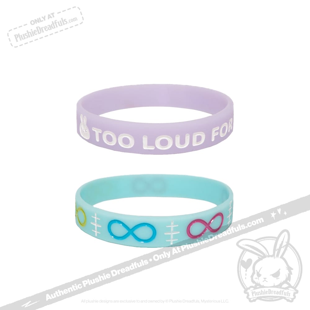 Too Loud For This Bunny Glow in the Dark Bracelet Set