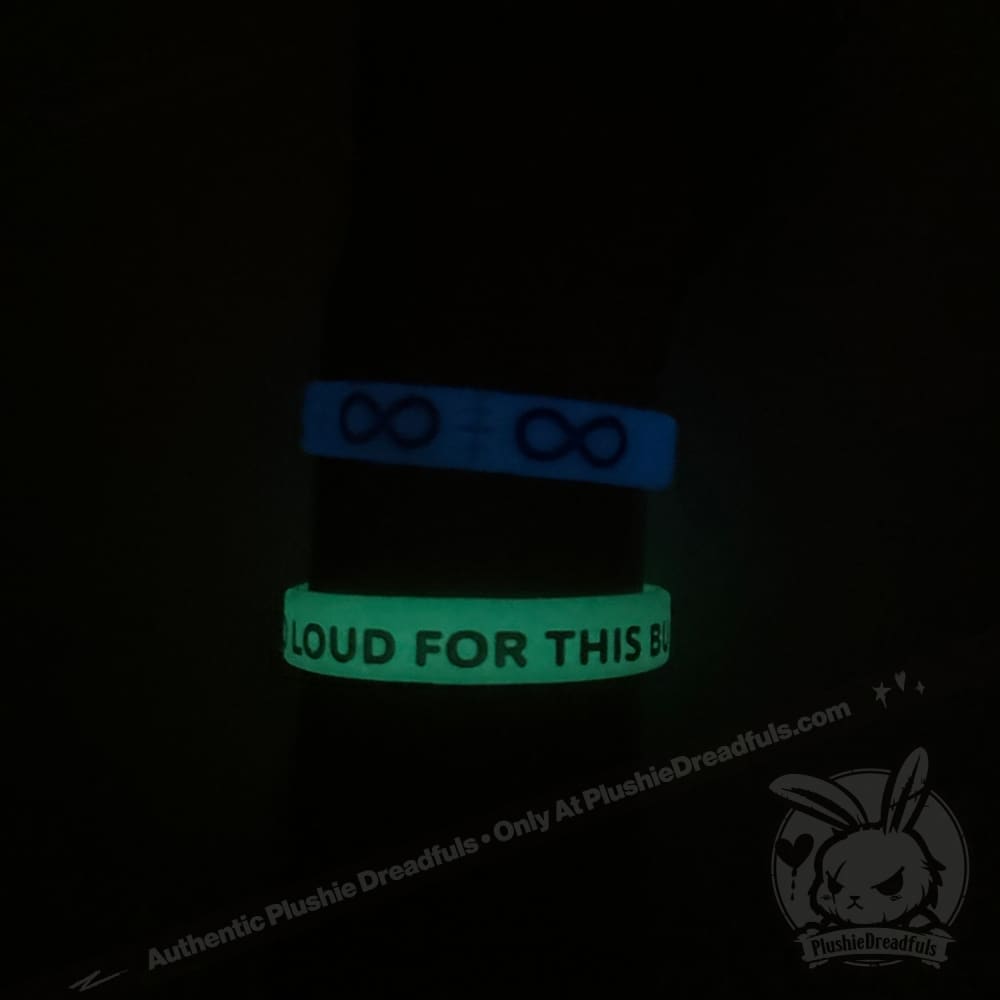 Too Loud For This Bunny Glow in the Dark Bracelet Set