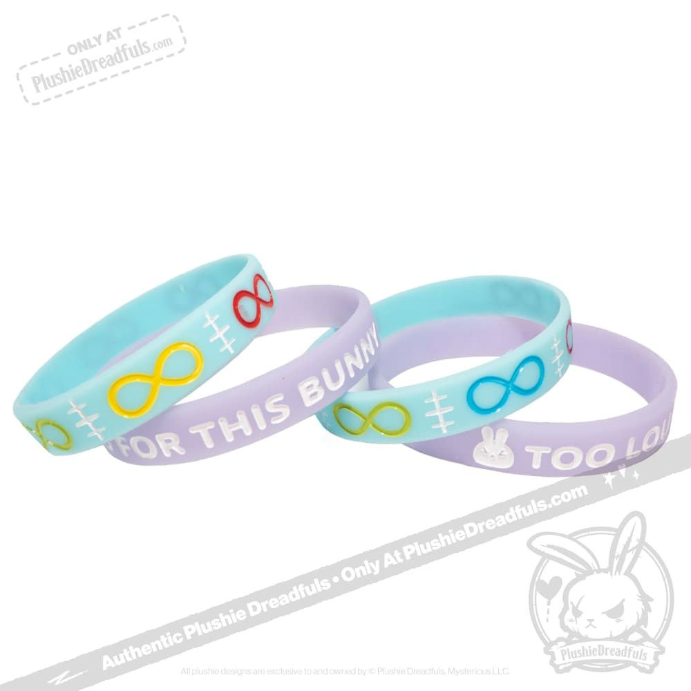 Too Loud For This Bunny Glow in the Dark Bracelet Set