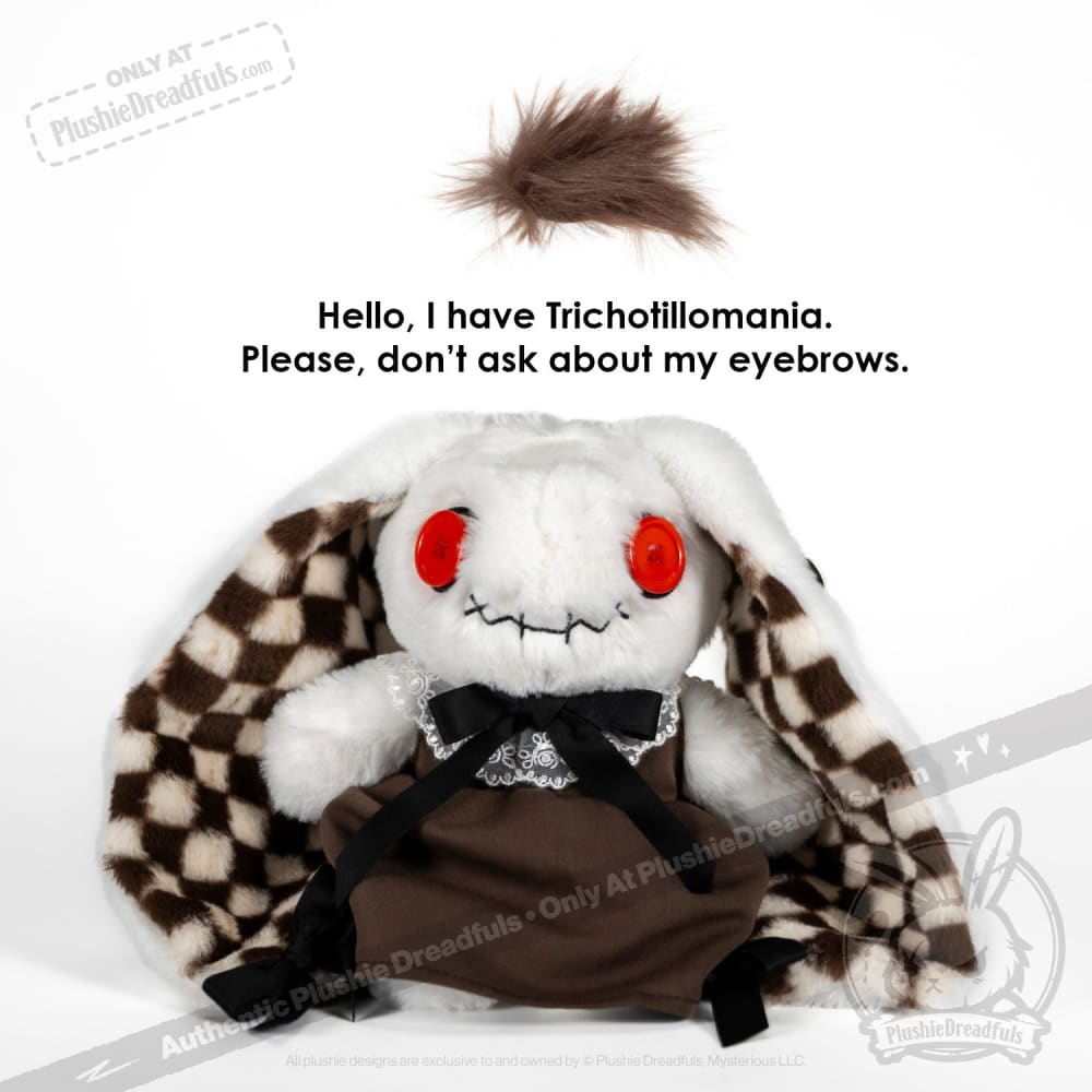 Trichotillomania Rabbit - Plush Stuffed Animal