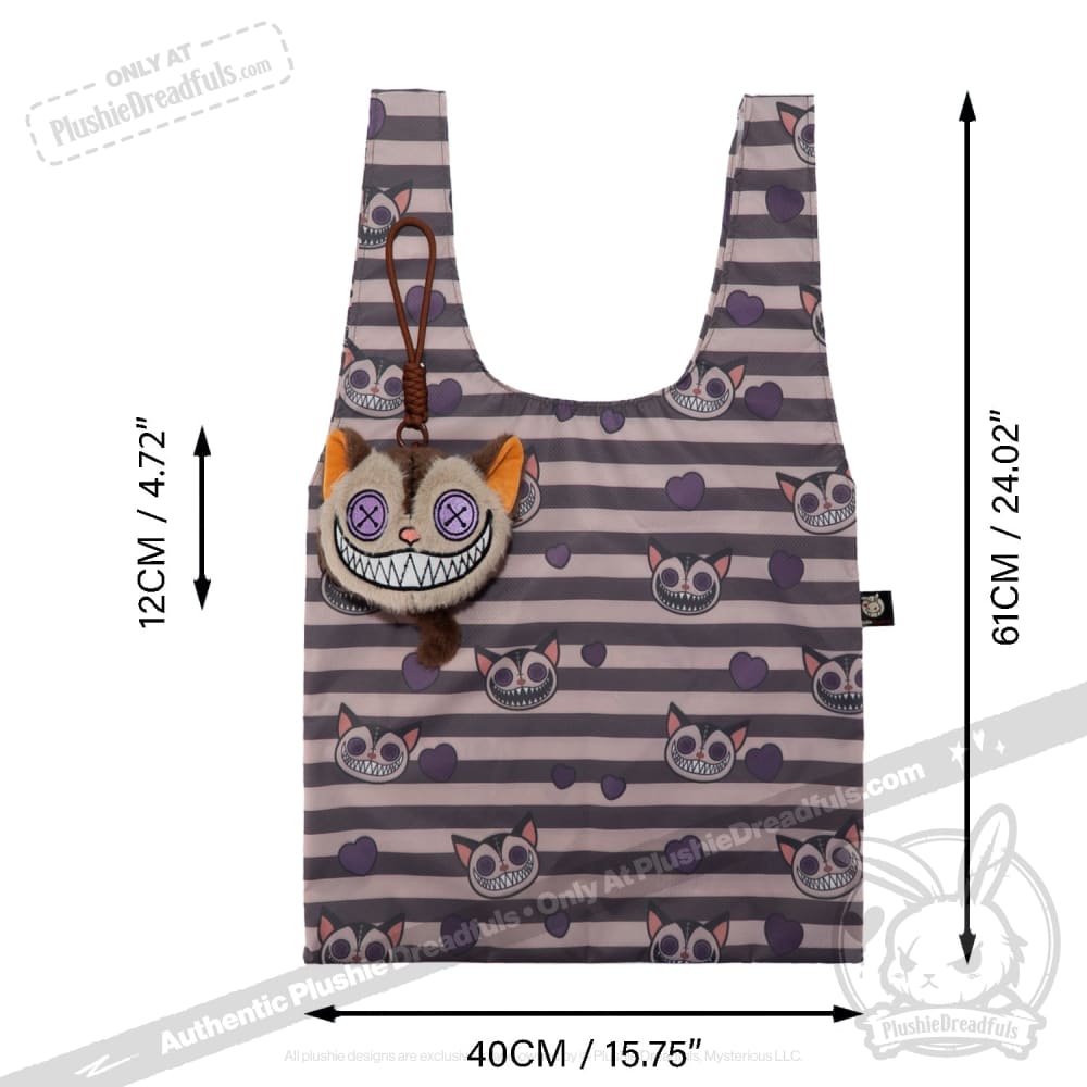 Victorian McGee - Cheshire Cat Reusable Shopping Bag Accessory