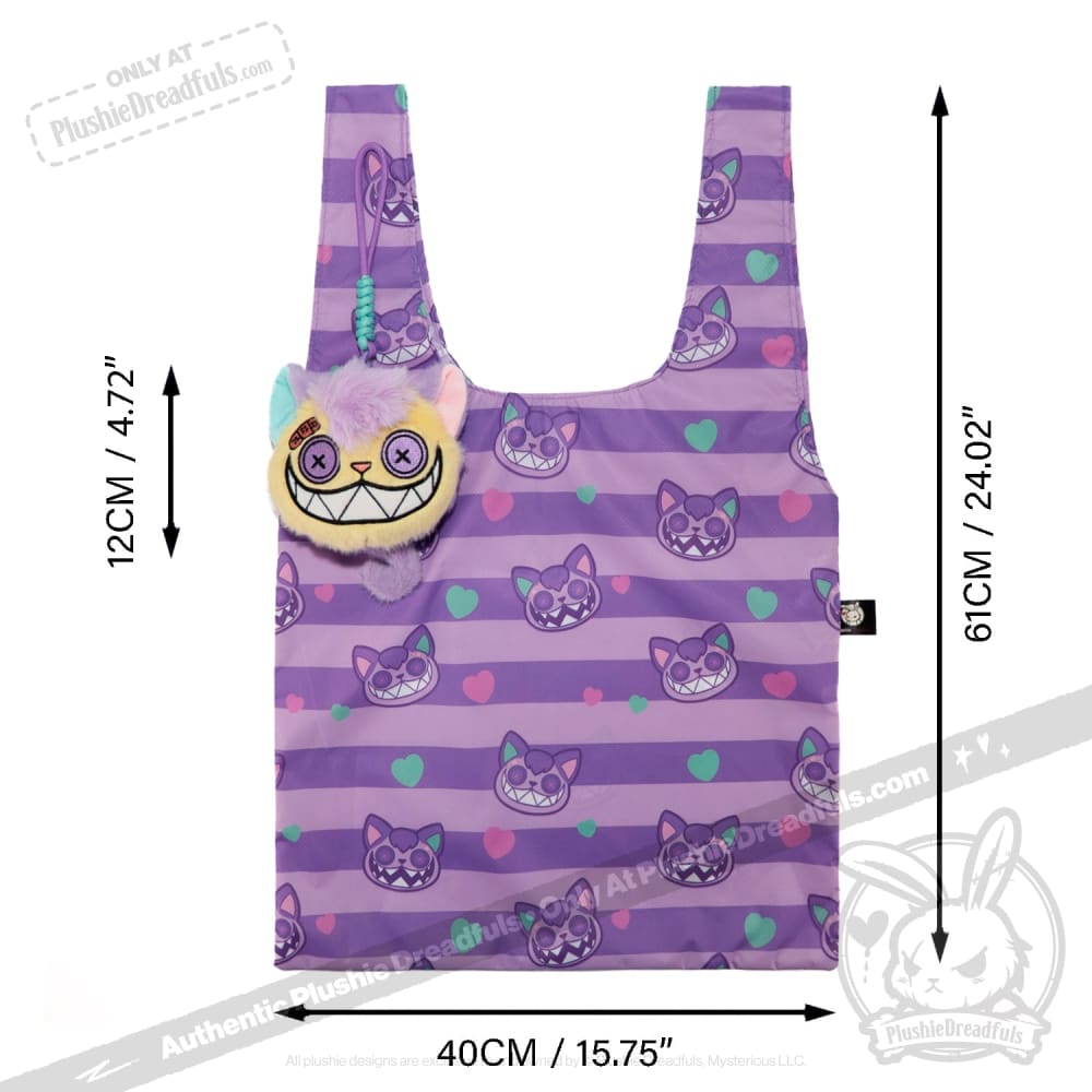 Victorian McGee - Harajuku Cheshire Cat Reusable Shopping Bag Accessory