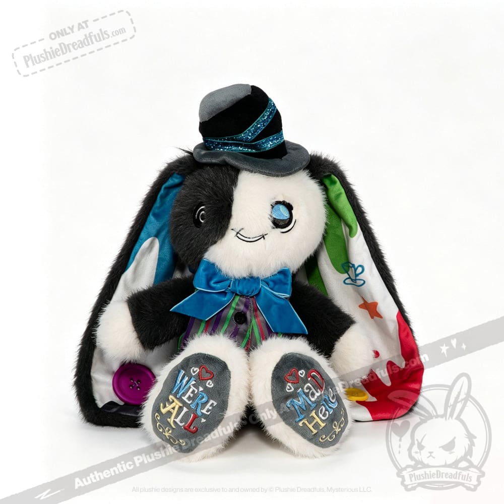 Victorian McGee's ADHD Acceptance Mad Hatter Hare Plush Stuffed Animal