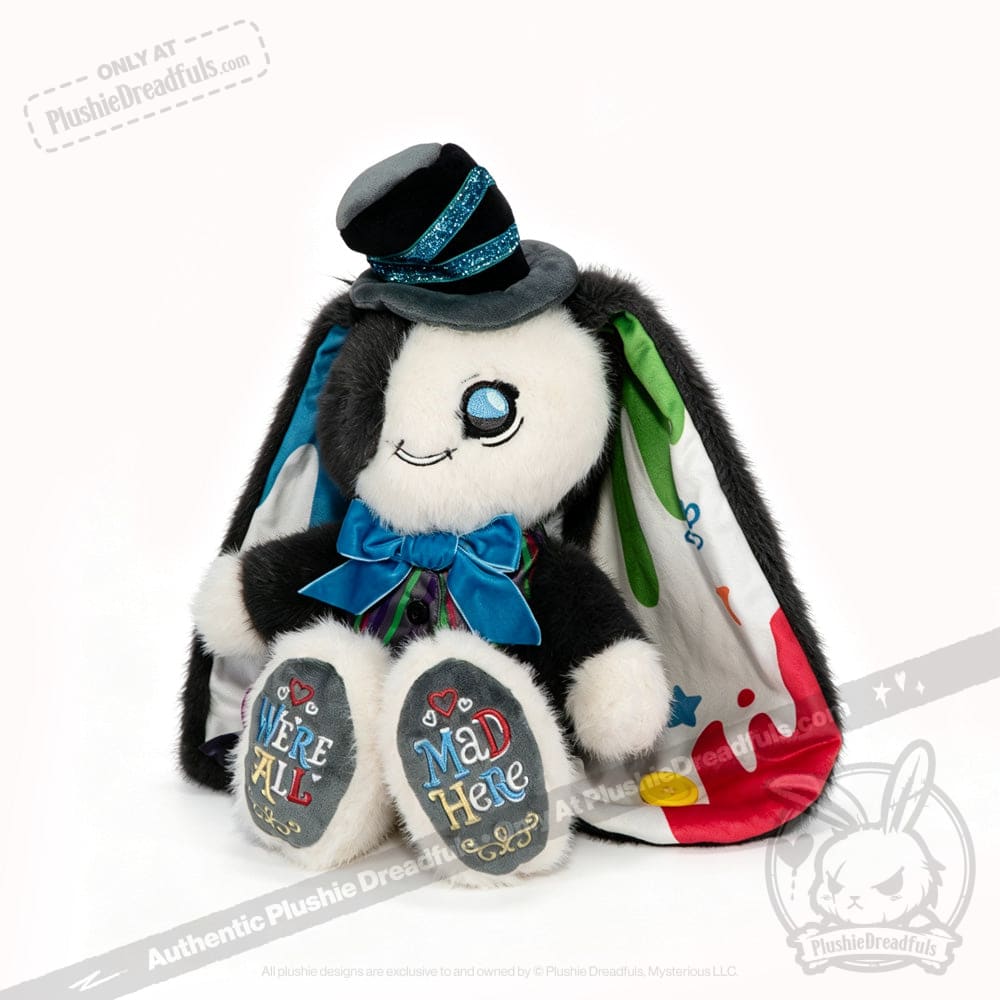 Victorian McGee's ADHD Acceptance Mad Hatter Hare Plush Stuffed Animal