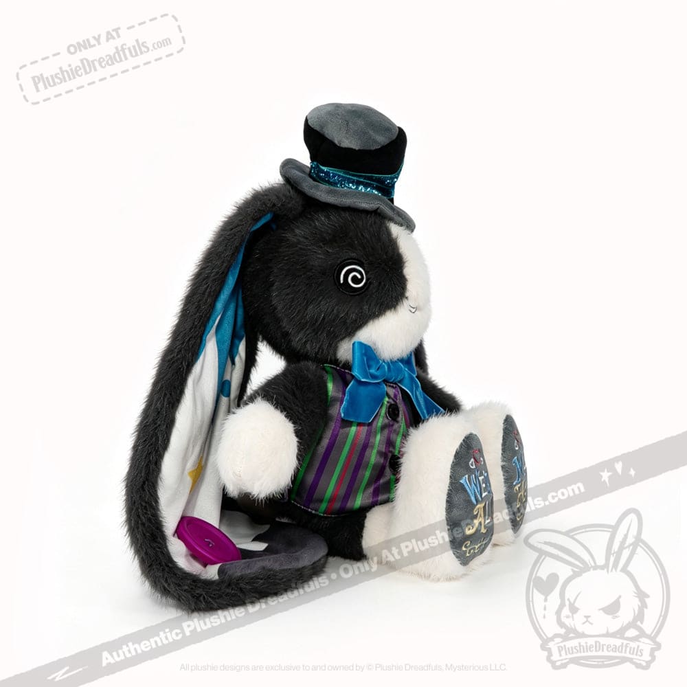 Victorian McGee's ADHD Acceptance Mad Hatter Hare Plush Stuffed Animal