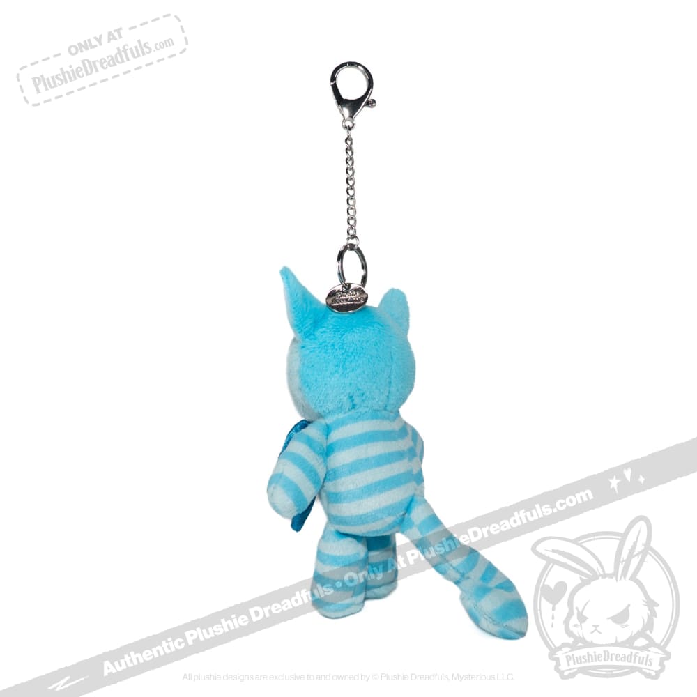 Victorian McGee's Frosty Cheshire Cat Plush Keychain Accessory
