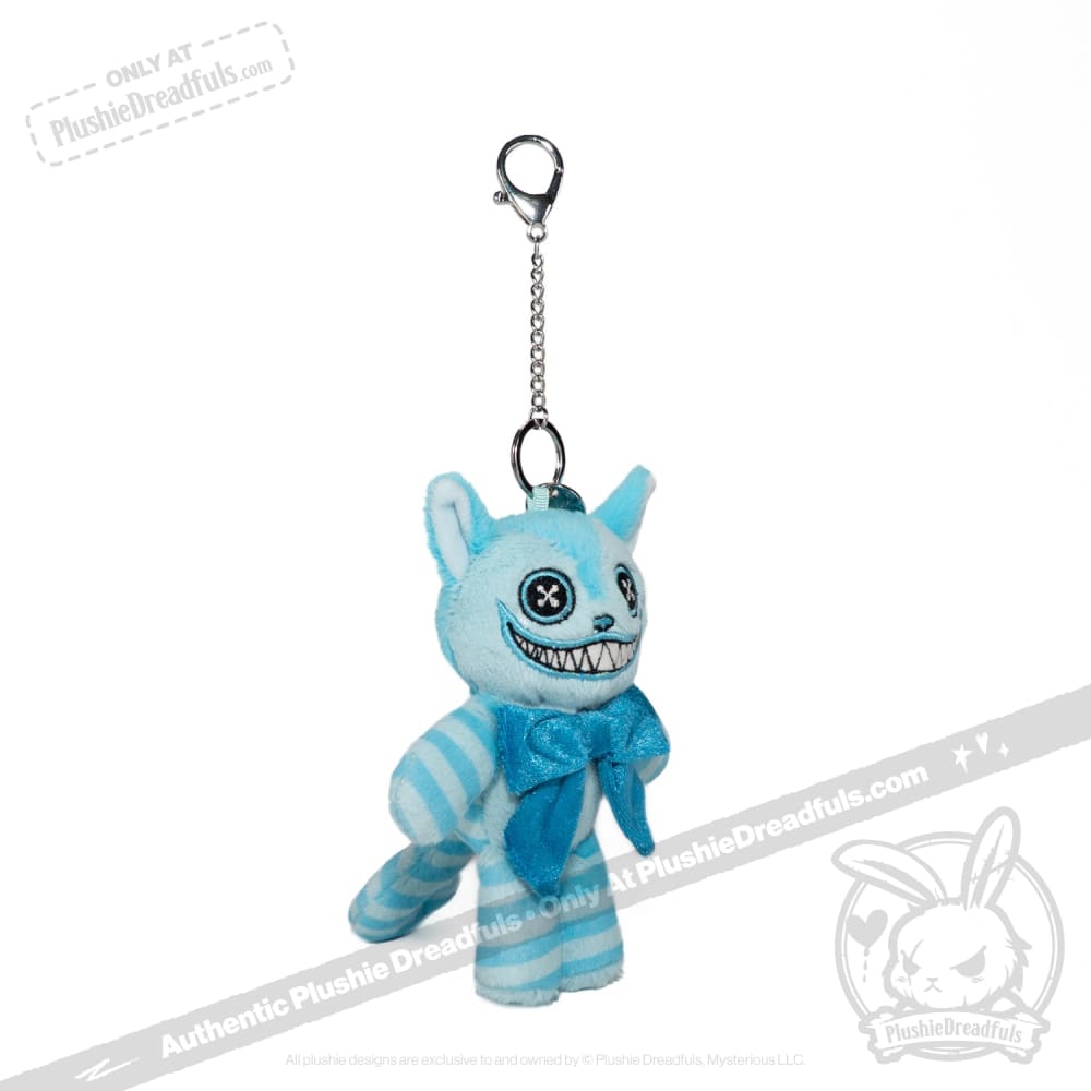 Victorian McGee's Frosty Cheshire Cat Plush Keychain Accessory