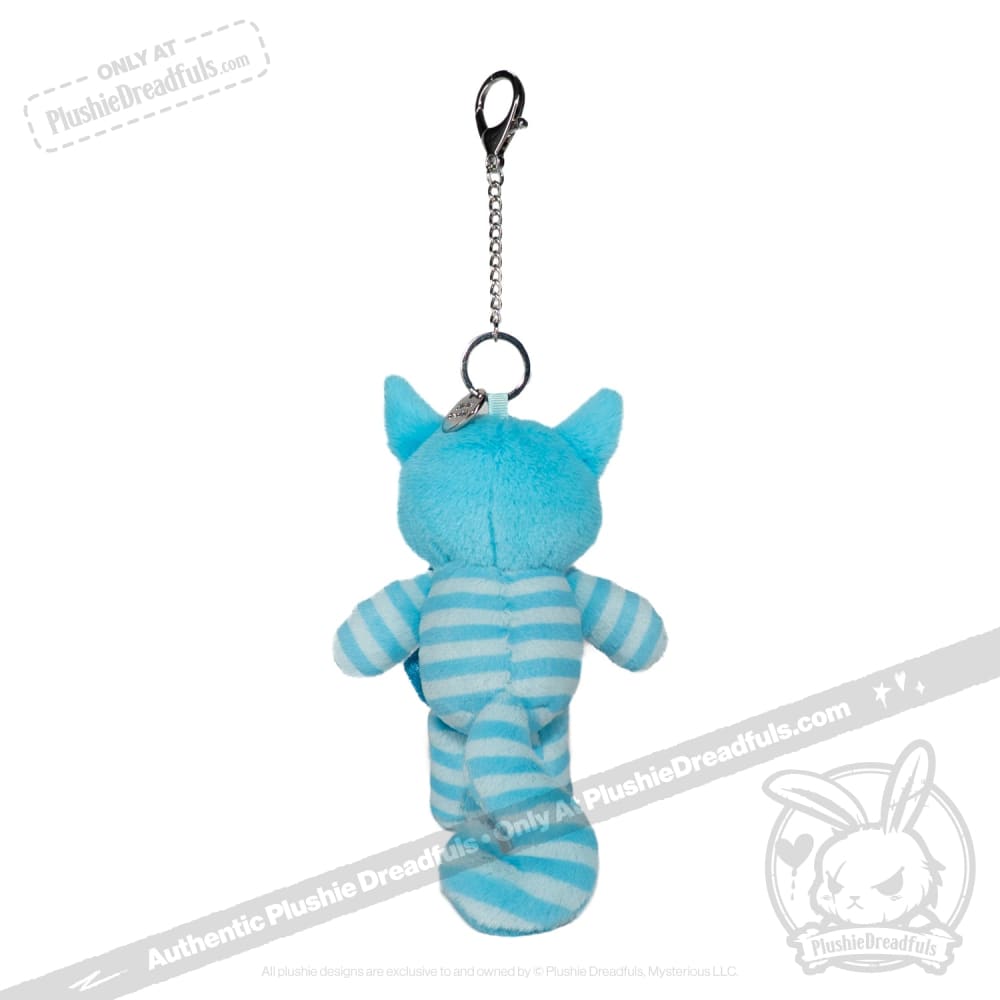 Victorian McGee's Frosty Cheshire Cat Plush Keychain Accessory