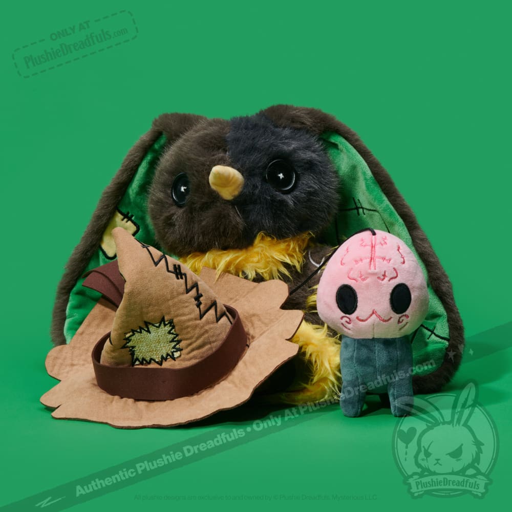 Victorian McGee's Oz - Scarecrow and Brain Pup - Plush Stuffed Animal
