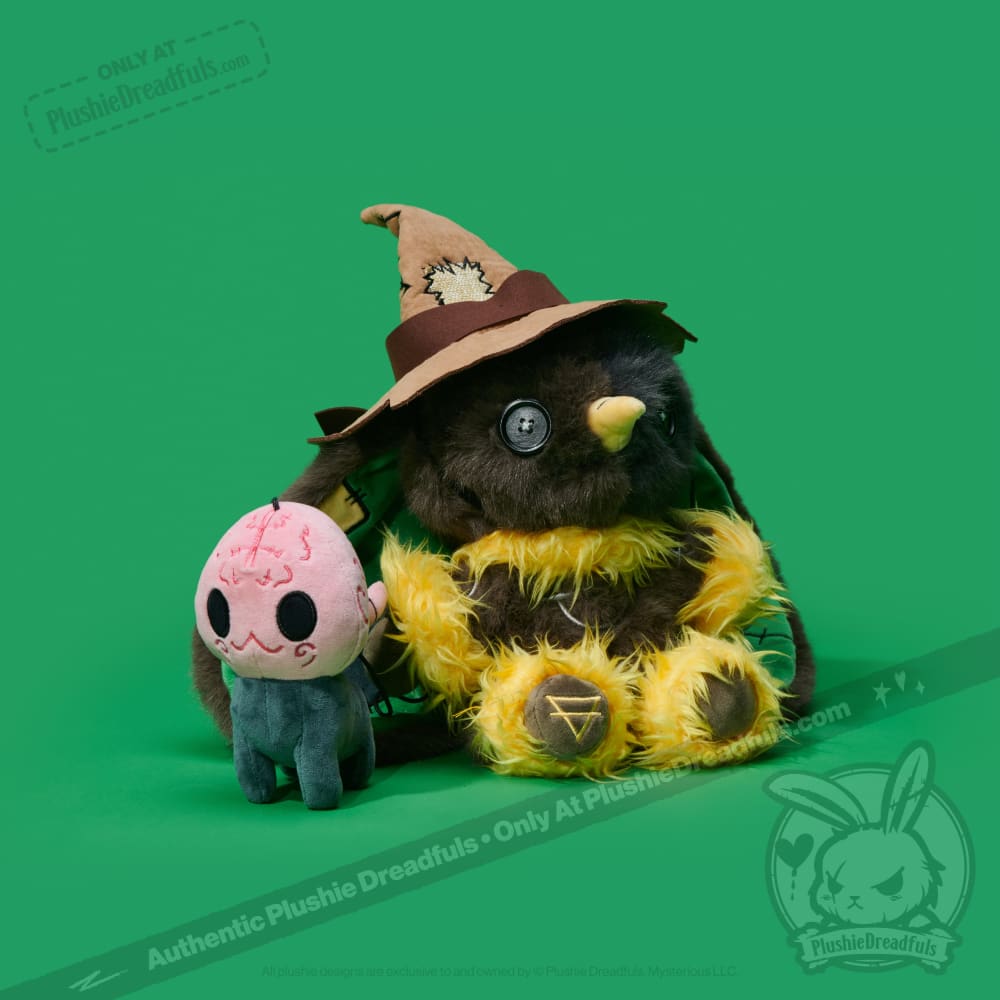 Victorian McGee's Oz - Scarecrow and Brain Pup - Plush Stuffed Animal