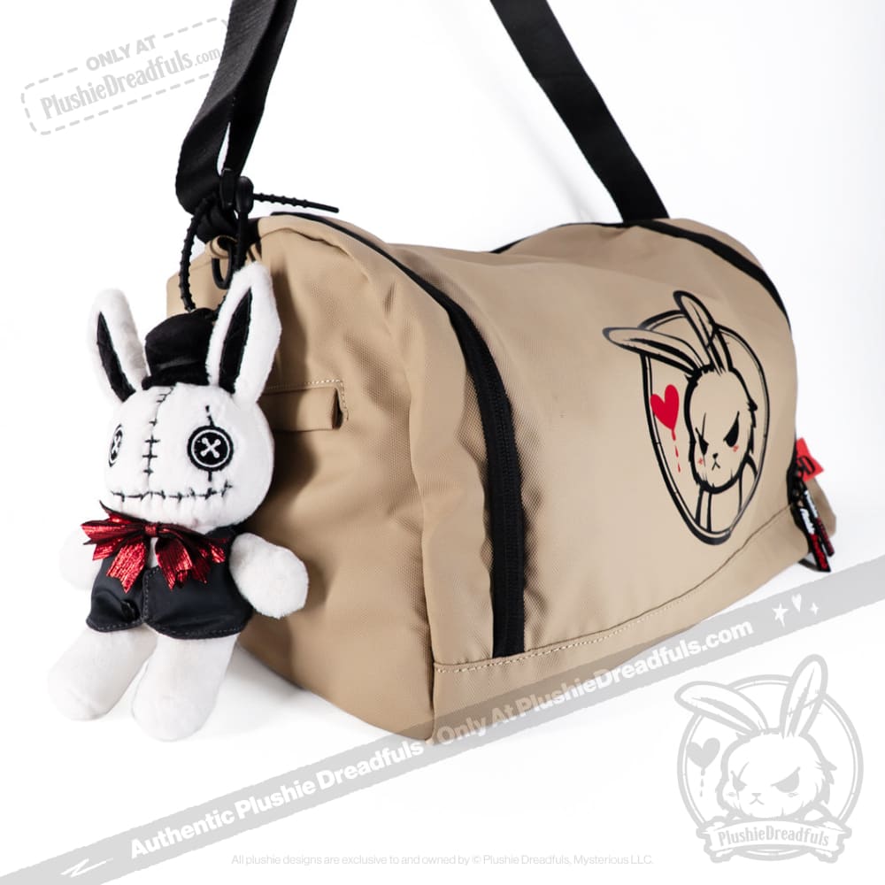 Victorian McGee's White Rabbit Plush Keychain Accessory