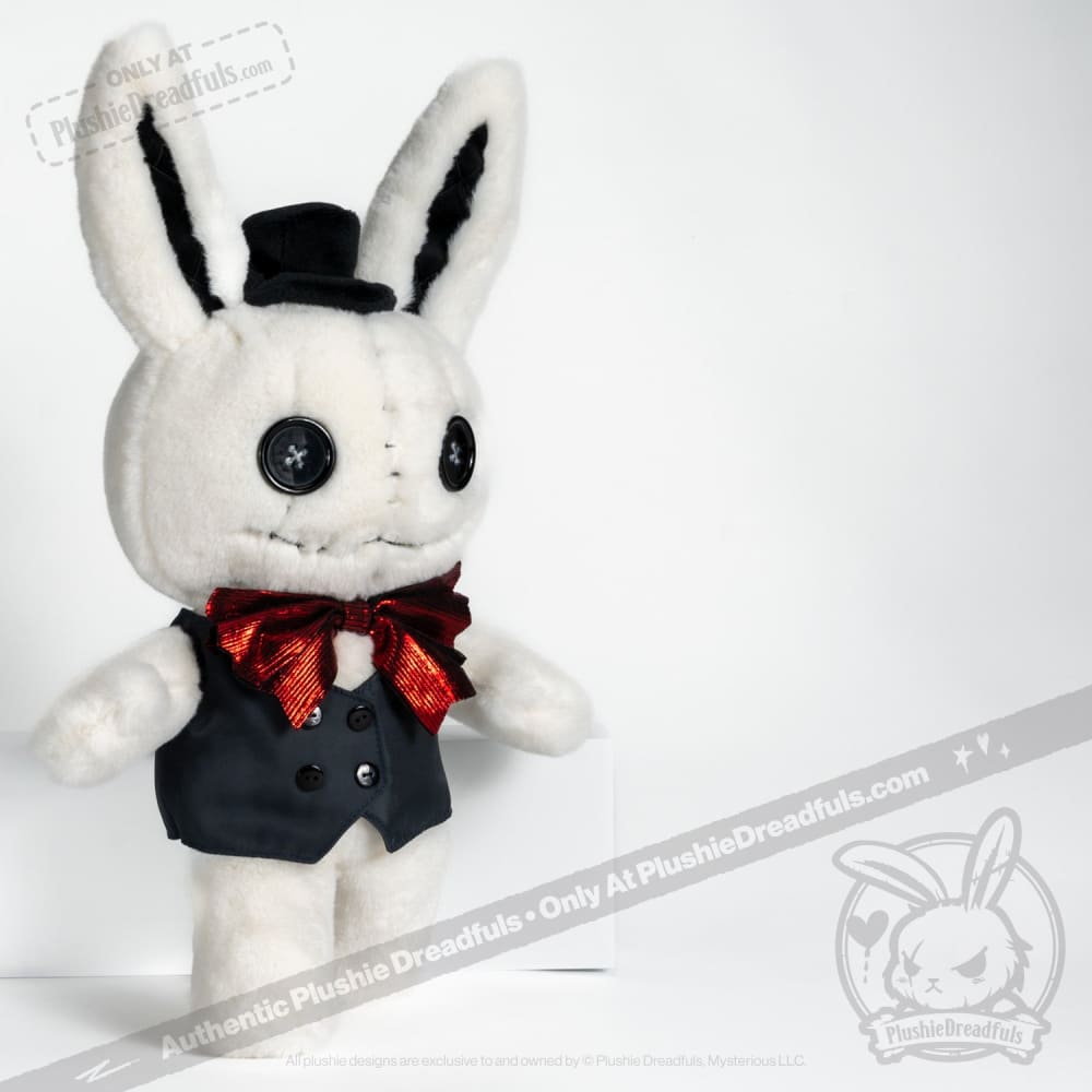 Victorian McGee's White Rabbit - Plush Stuffed Animal