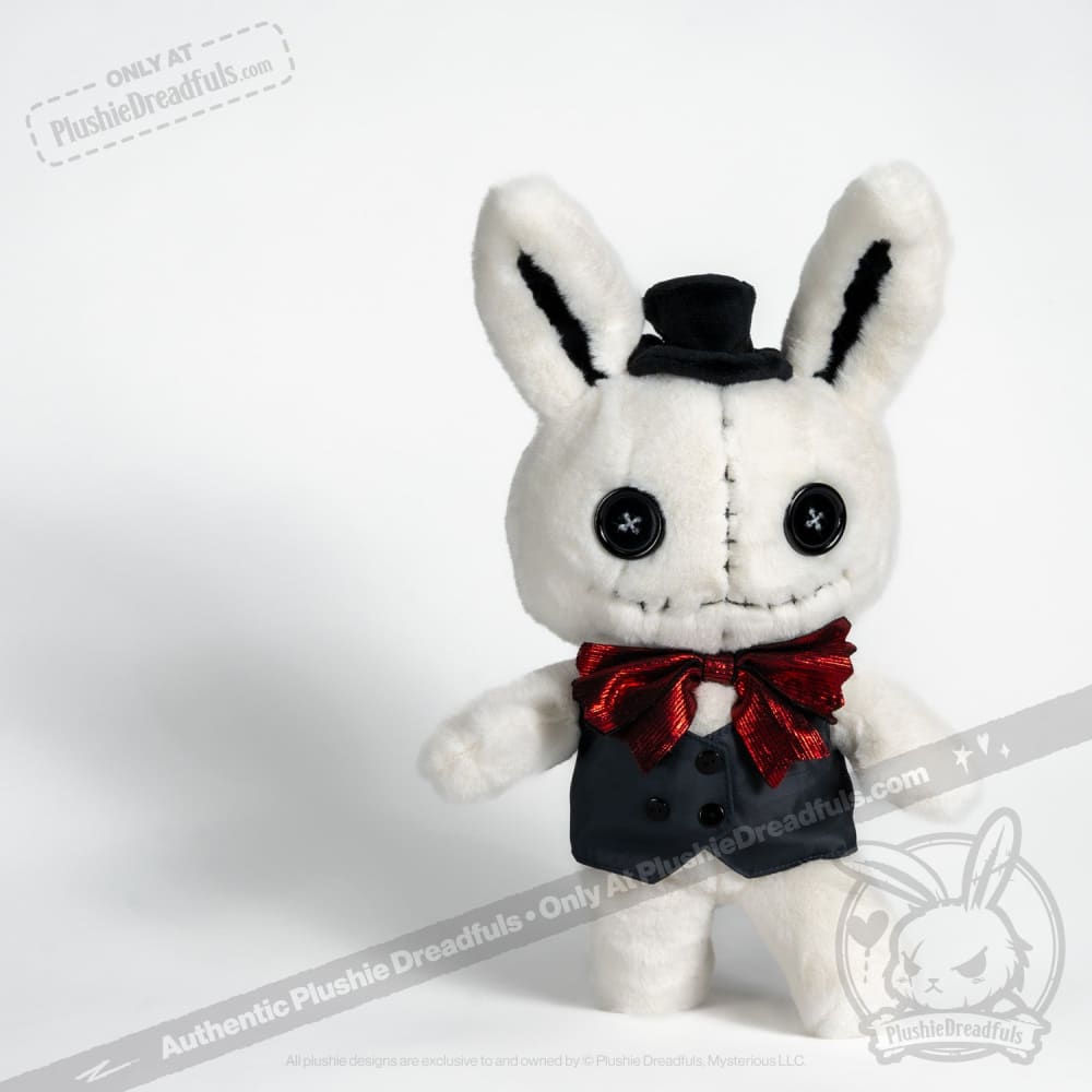 Victorian McGee's White Rabbit - Plush Stuffed Animal