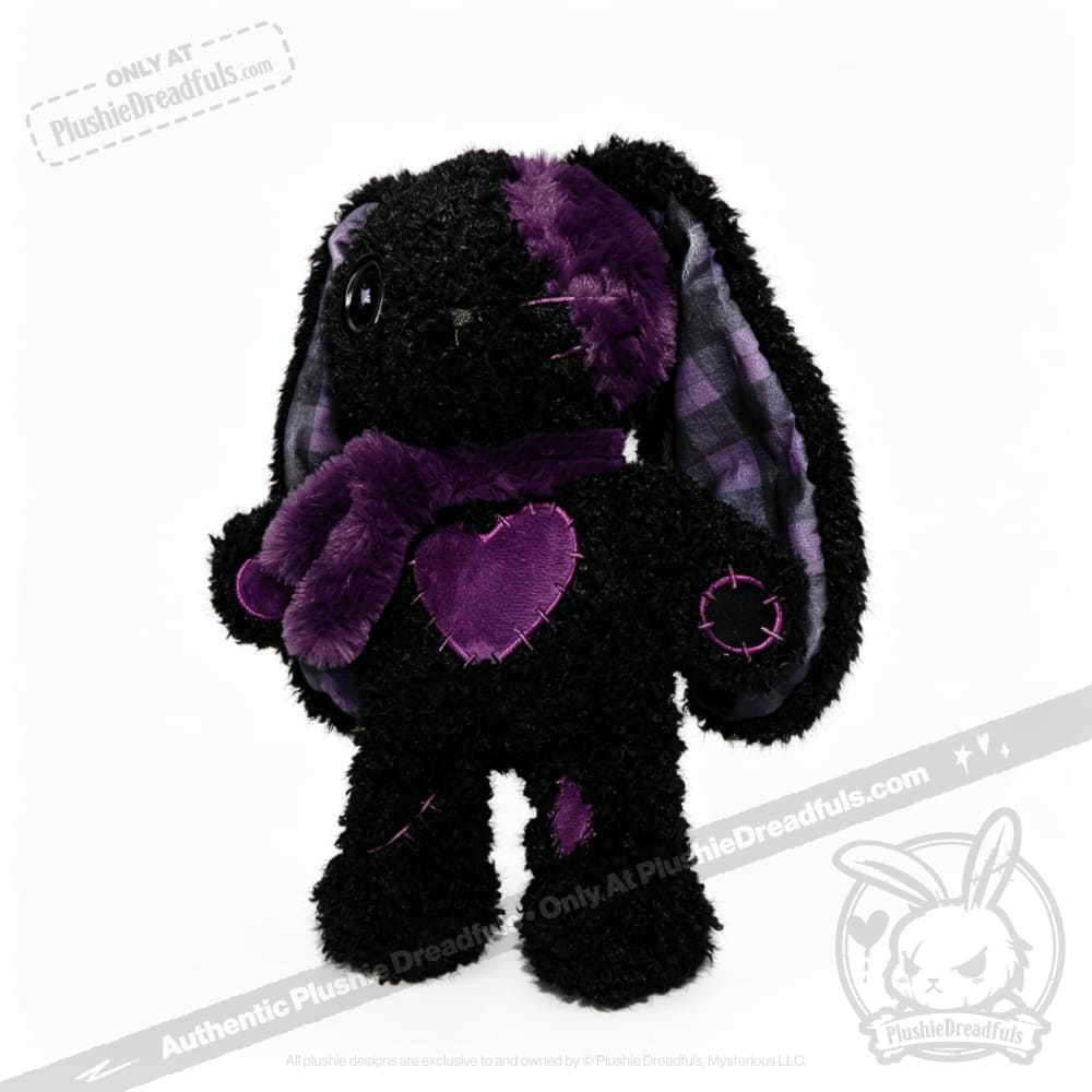 Violet Neon Love Rabbit - Plush Stuffed Animal