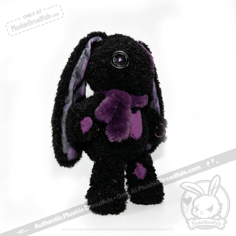 Violet Neon Love Rabbit - Plush Stuffed Animal